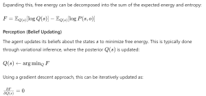Perception Belief Updating Formula